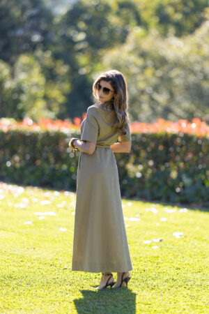 Alternative view of Vestido comprido de linho