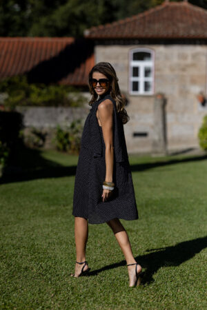 Alternative view of Vestido Bolinhas Laço Decote