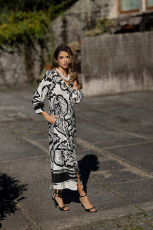 Alternative view of Vestido Linho Camiseiro Estampado