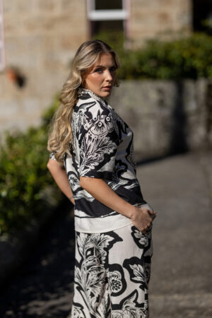 Camisa Linho Estampado