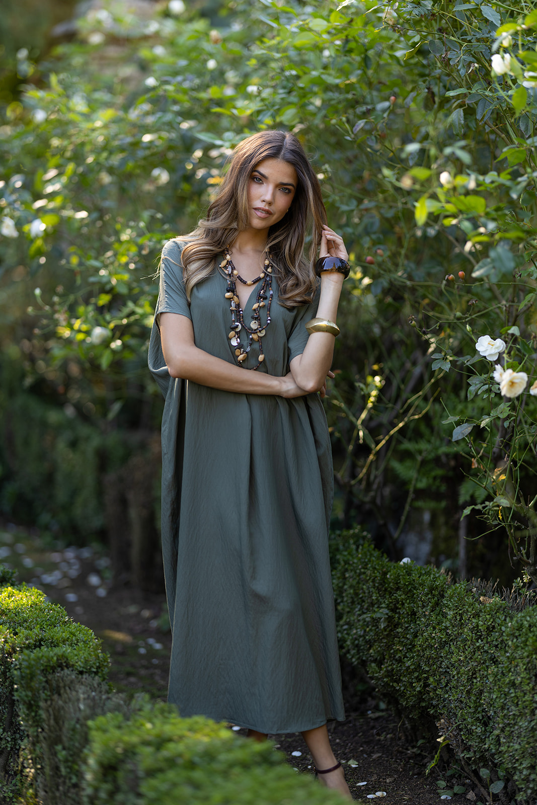 Vestido Oversize Prega e Decote - Image 2